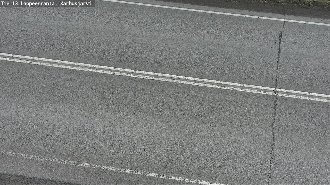Weather Camera Image Väg 13 Karhusjärvi, Lappeenranta, Etelä-Karjala