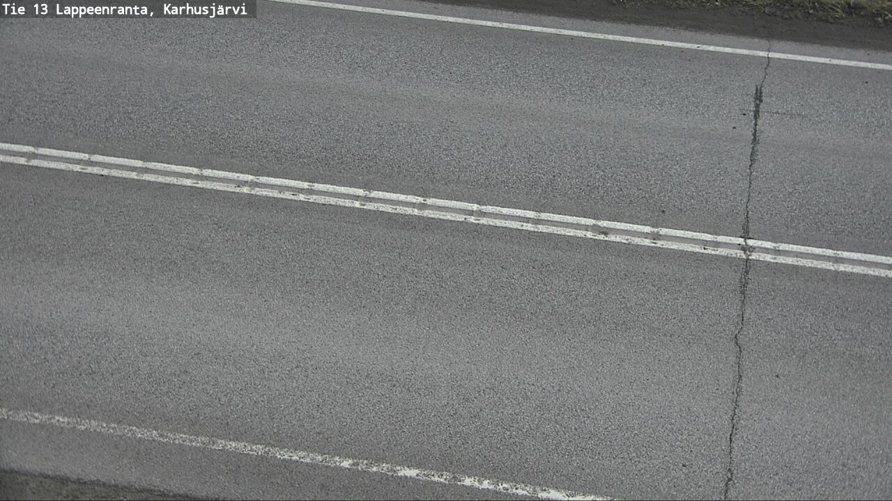 Weather Camera Image Väg 13 Karhusjärvi, Lappeenranta, Etelä-Karjala