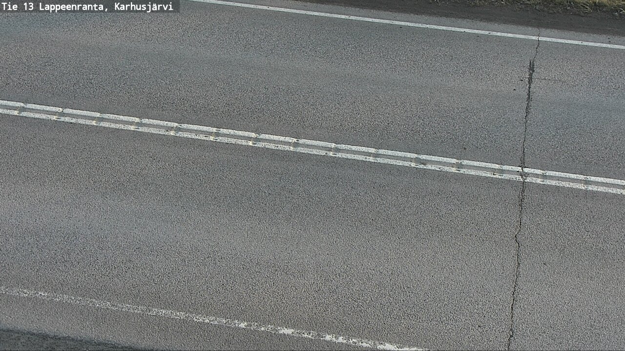 Weather Camera Image Väg 13 Karhusjärvi, Lappeenranta, Etelä-Karjala