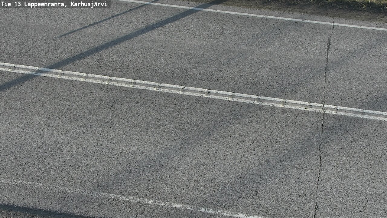 Weather Camera Image Väg 13 Karhusjärvi, Lappeenranta, Etelä-Karjala