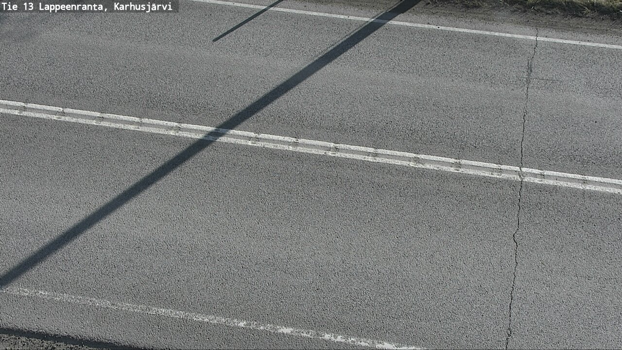 Weather Camera Image Väg 13 Karhusjärvi, Lappeenranta, Etelä-Karjala