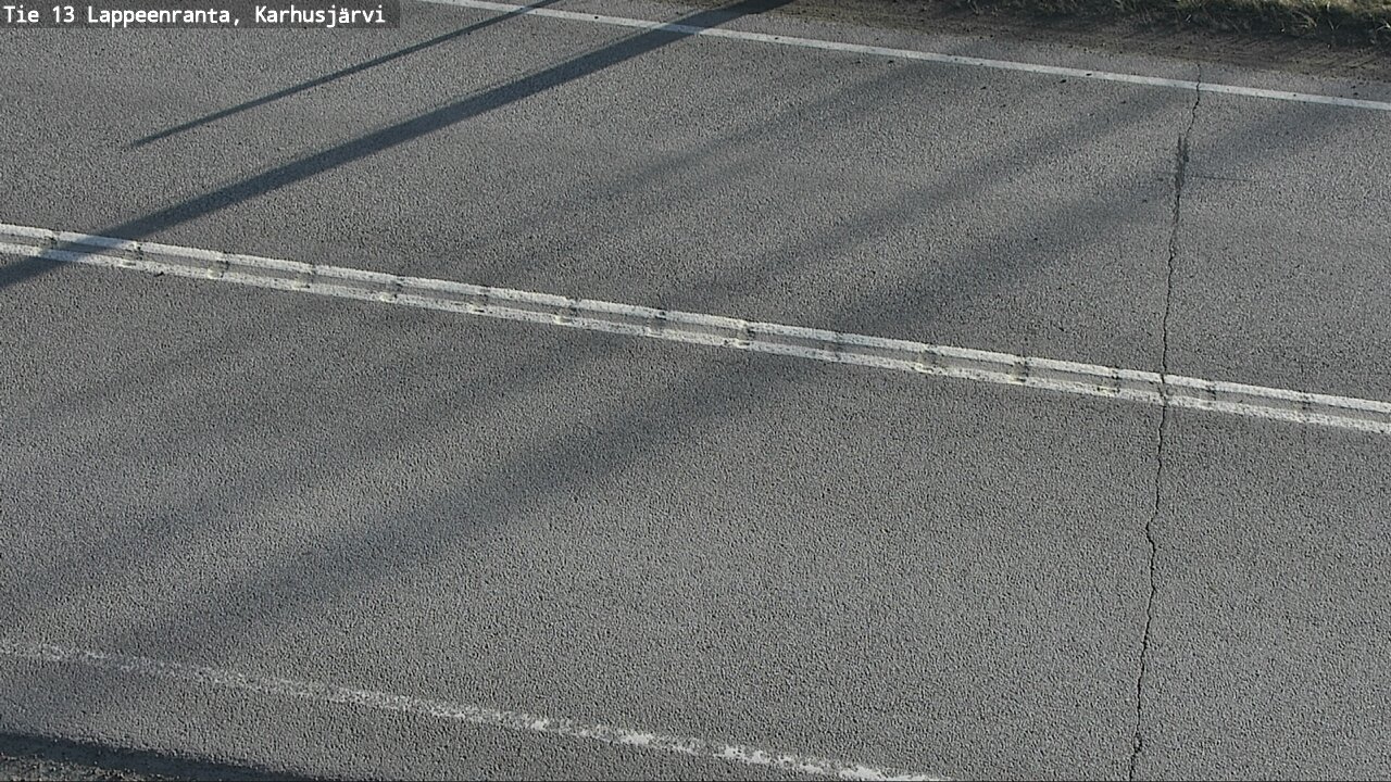 Weather Camera Image Väg 13 Karhusjärvi, Lappeenranta, Etelä-Karjala