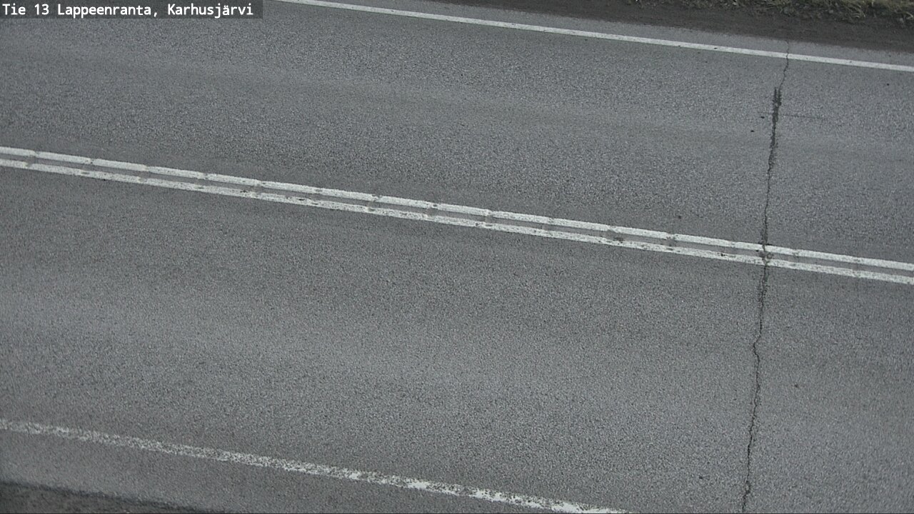 Weather Camera Image Väg 13 Karhusjärvi, Lappeenranta, Etelä-Karjala