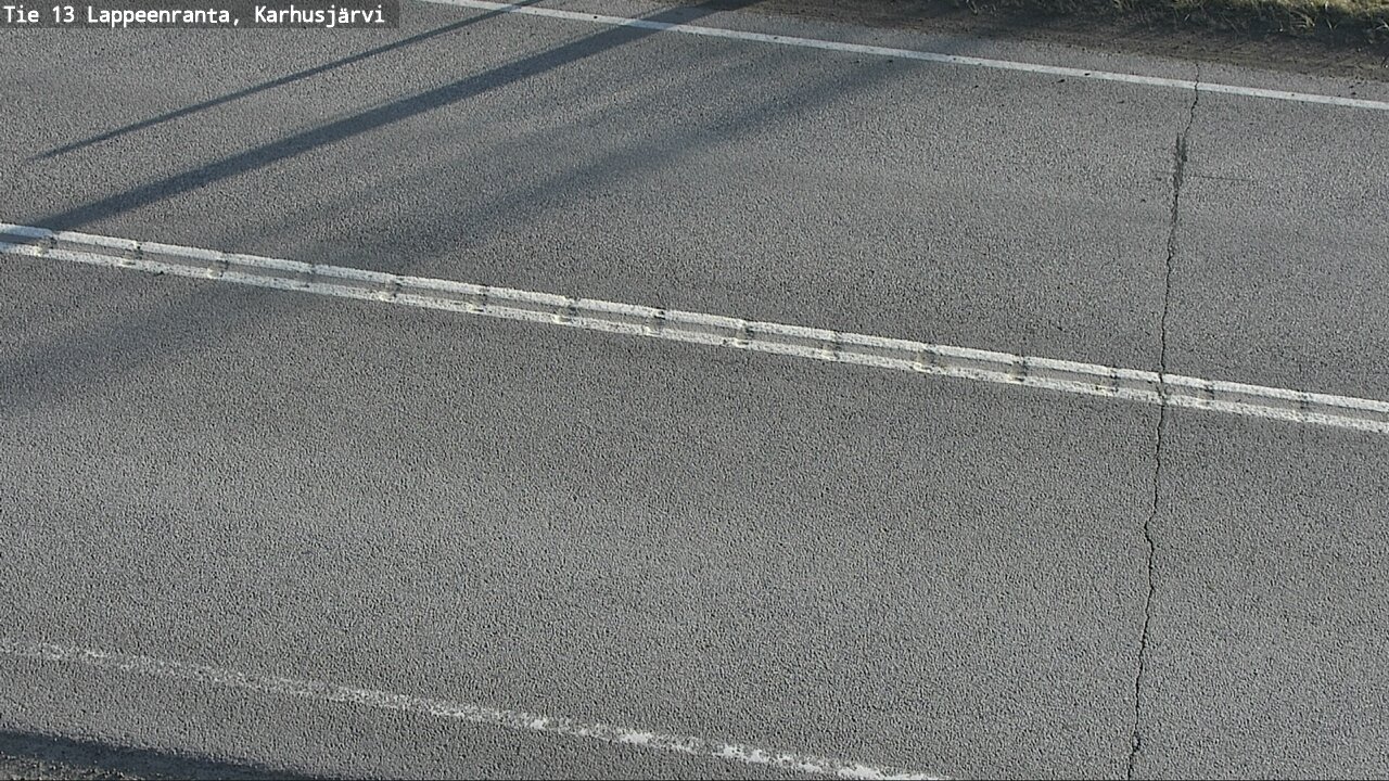 Weather Camera Image Väg 13 Karhusjärvi, Lappeenranta, Etelä-Karjala