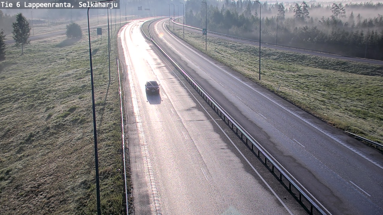 Weather Camera Image Road 6 Lappeenranta, Selkäharju, Lappeenranta, Etelä-Karjala