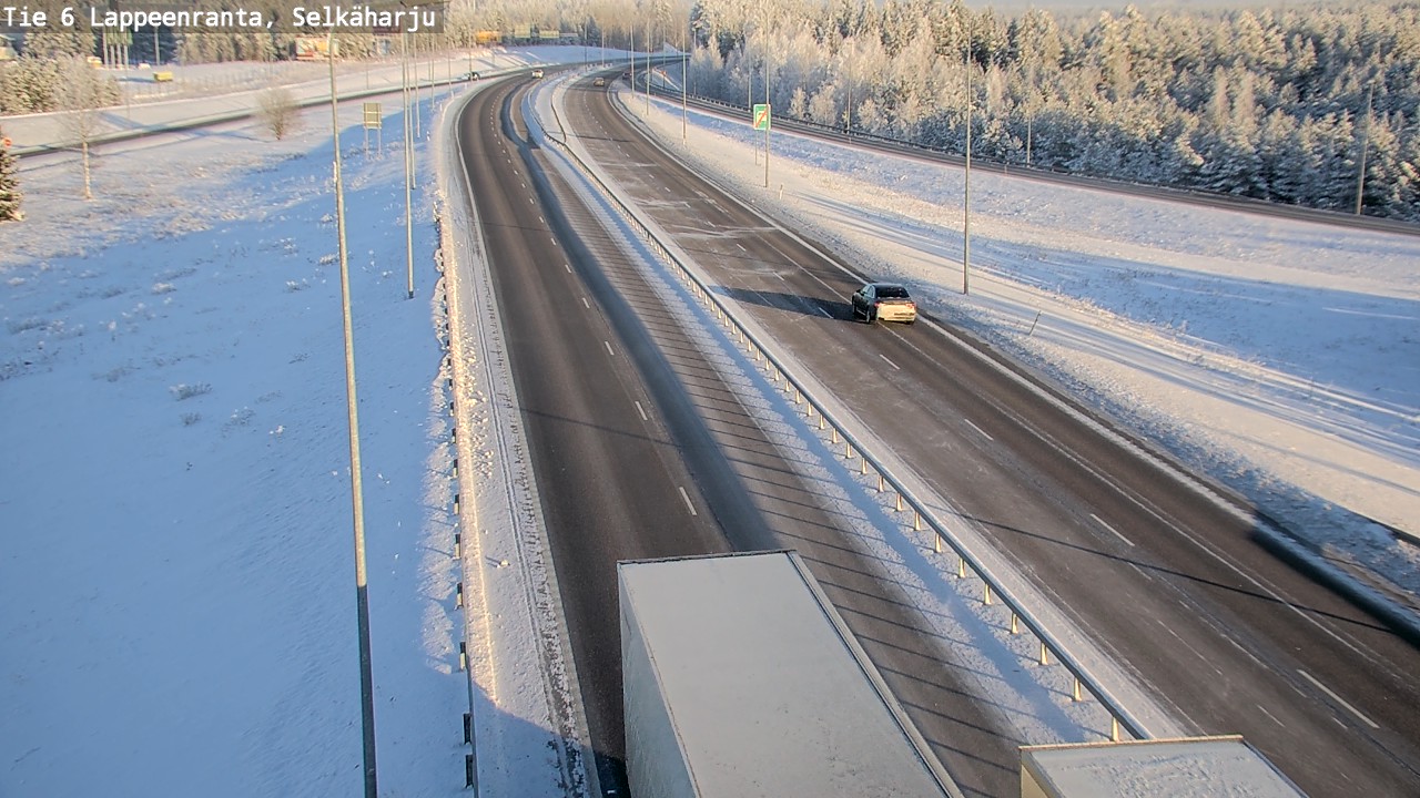 Weather Camera Image Road 6 Lappeenranta, Selkäharju, Lappeenranta, Etelä-Karjala