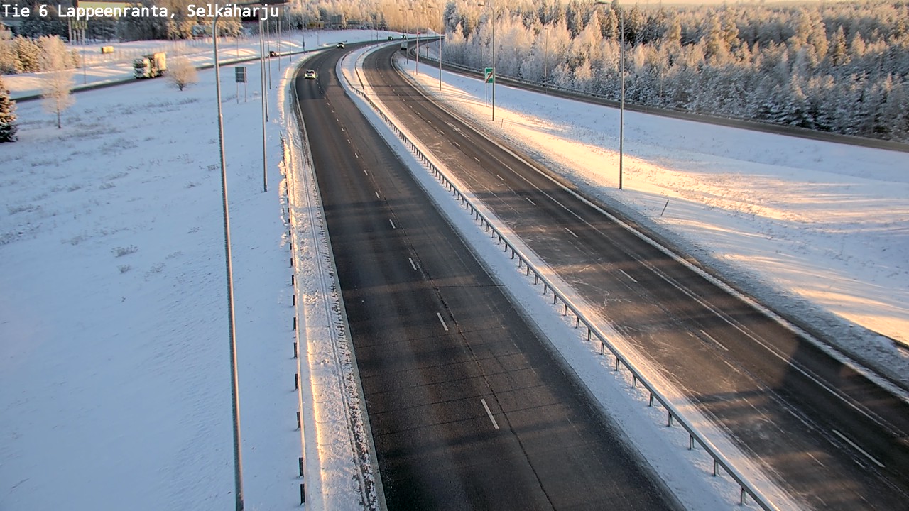 Weather Camera Image Road 6 Lappeenranta, Selkäharju, Lappeenranta, Etelä-Karjala