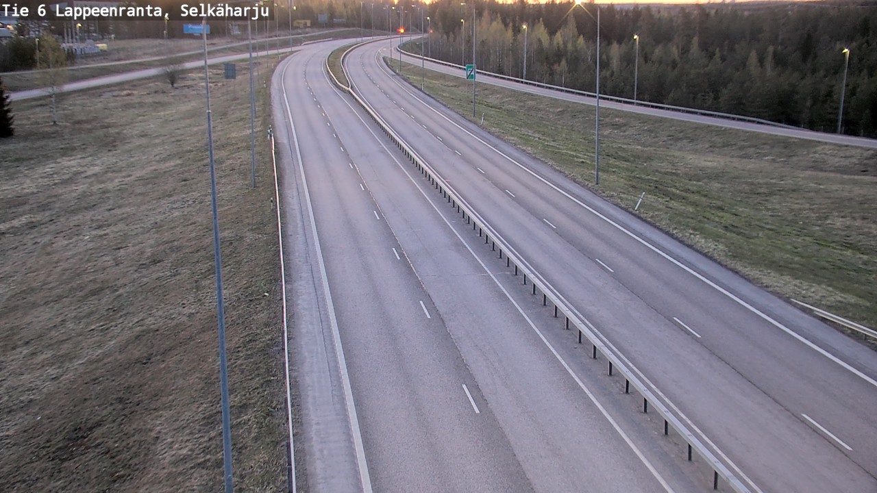Weather Camera Image Road 6 Lappeenranta, Selkäharju, Lappeenranta, Etelä-Karjala
