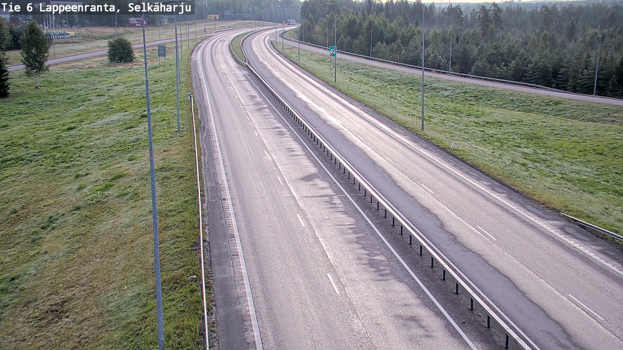 Weather Camera Image Road 6 Lappeenranta, Selkäharju, Lappeenranta, Etelä-Karjala