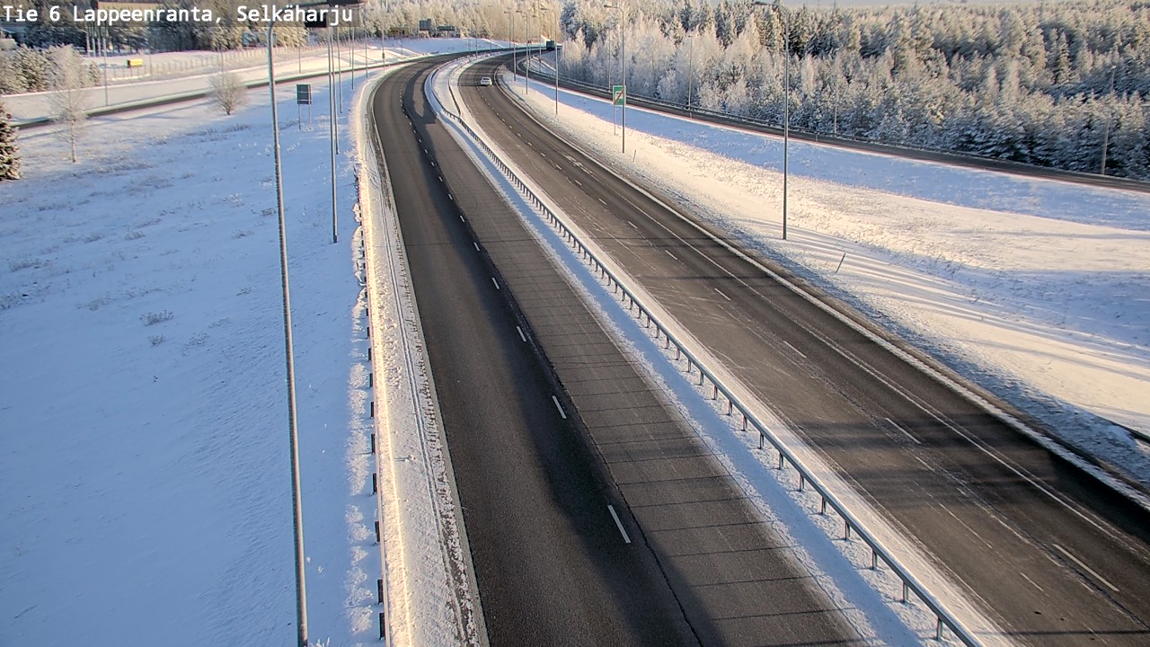 Weather Camera Image Road 6 Lappeenranta, Selkäharju, Lappeenranta, Etelä-Karjala