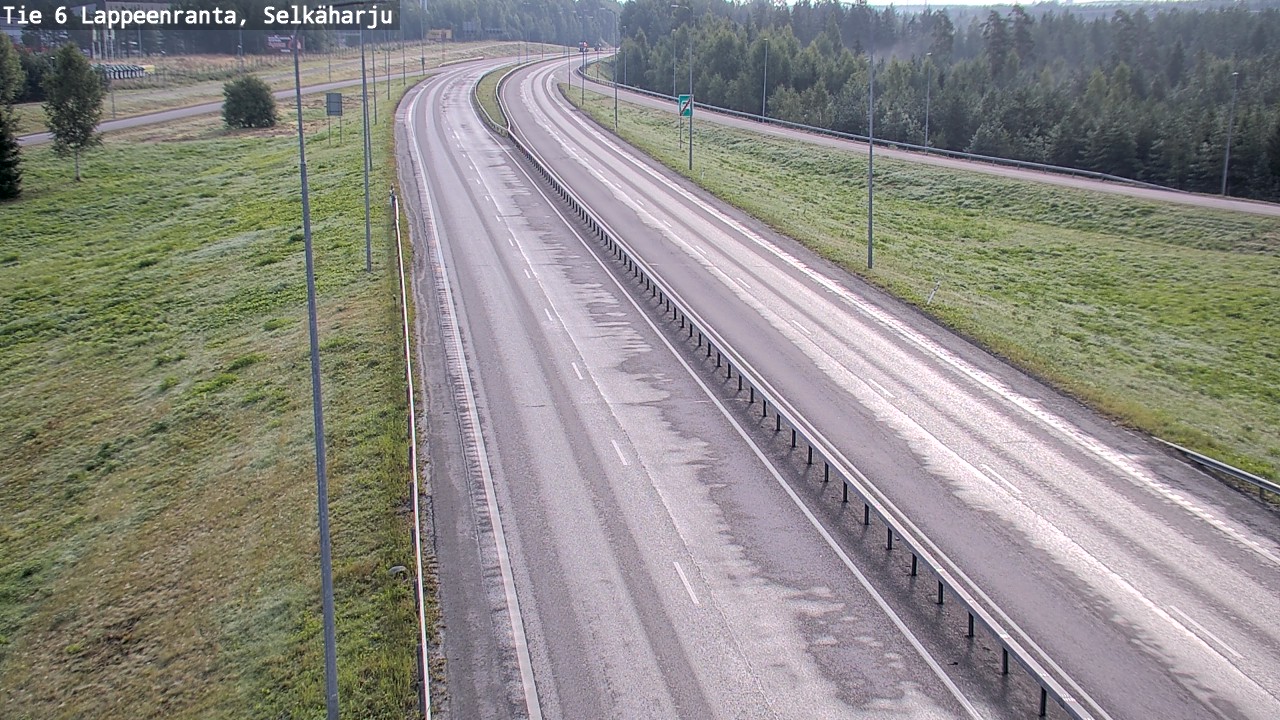 Weather Camera Image Road 6 Lappeenranta, Selkäharju, Lappeenranta, Etelä-Karjala