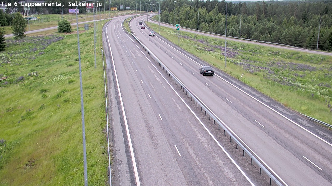 Weather Camera Image Road 6 Lappeenranta, Selkäharju, Lappeenranta, Etelä-Karjala