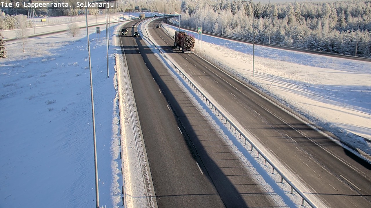 Weather Camera Image Road 6 Lappeenranta, Selkäharju, Lappeenranta, Etelä-Karjala