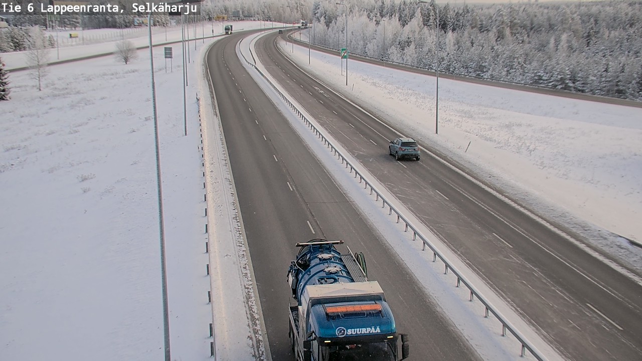 Weather Camera Image Road 6 Lappeenranta, Selkäharju, Lappeenranta, Etelä-Karjala
