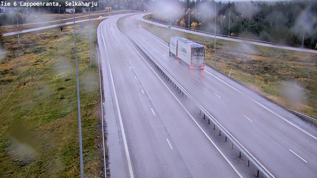 Weather Camera Image Road 6 Lappeenranta, Selkäharju, Lappeenranta, Etelä-Karjala