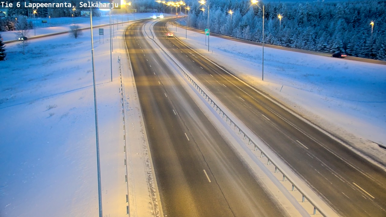 Weather Camera Image Road 6 Lappeenranta, Selkäharju, Lappeenranta, Etelä-Karjala