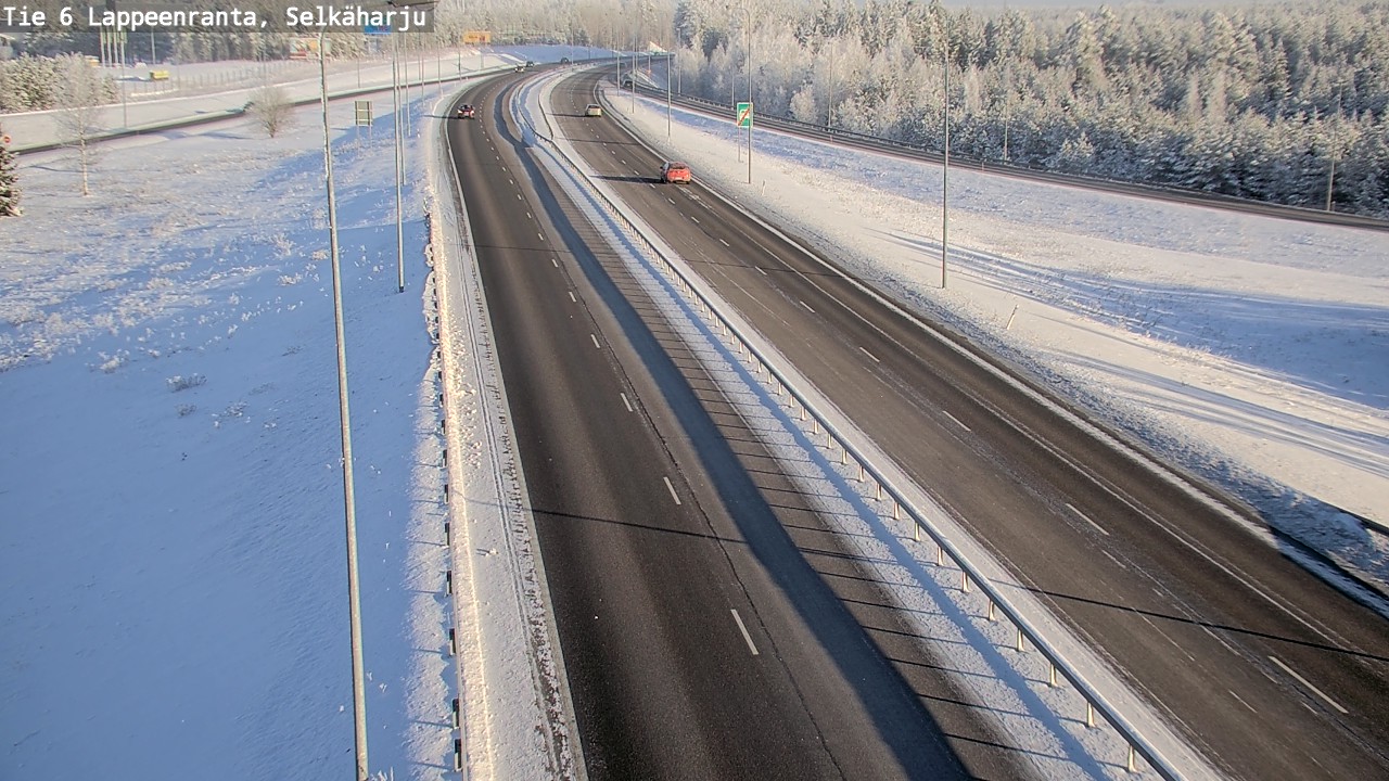 Weather Camera Image Road 6 Lappeenranta, Selkäharju, Lappeenranta, Etelä-Karjala