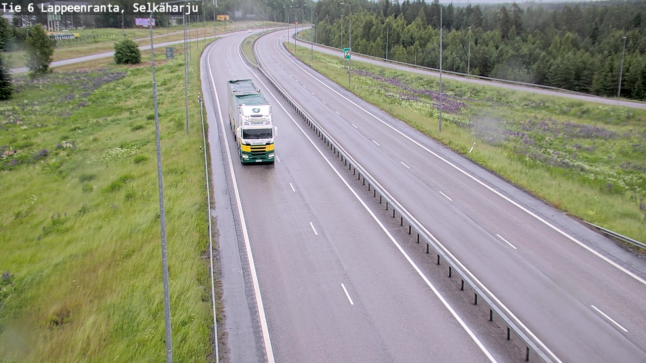 Weather Camera Image Road 6 Lappeenranta, Selkäharju, Lappeenranta, Etelä-Karjala