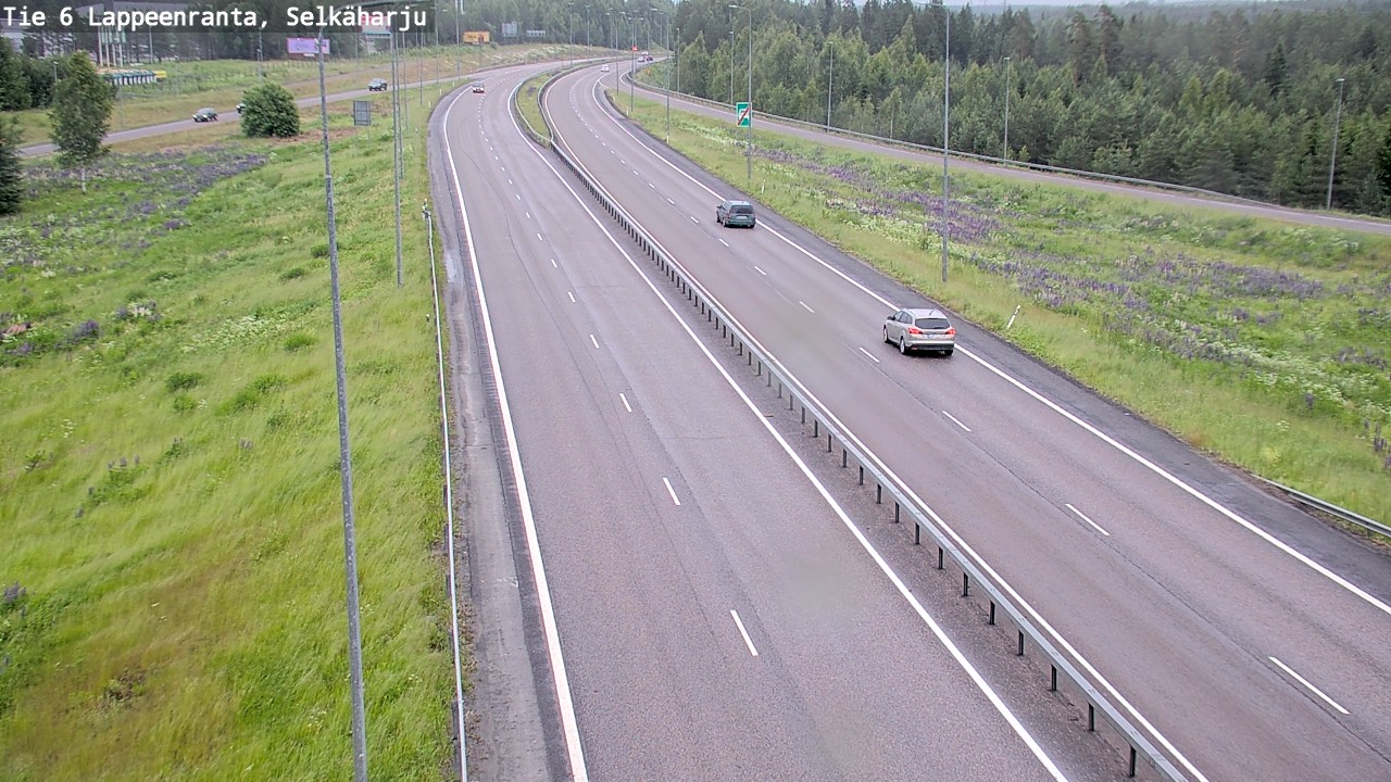 Weather Camera Image Road 6 Lappeenranta, Selkäharju, Lappeenranta, Etelä-Karjala