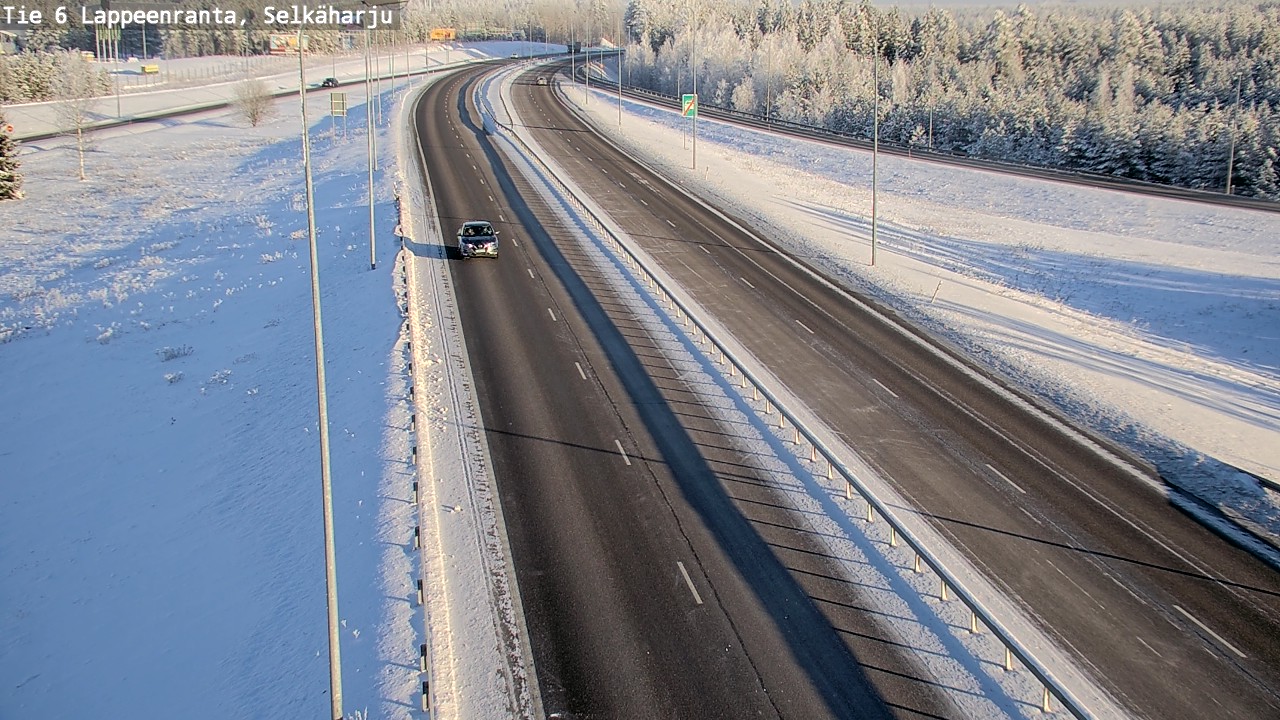 Weather Camera Image Road 6 Lappeenranta, Selkäharju, Lappeenranta, Etelä-Karjala