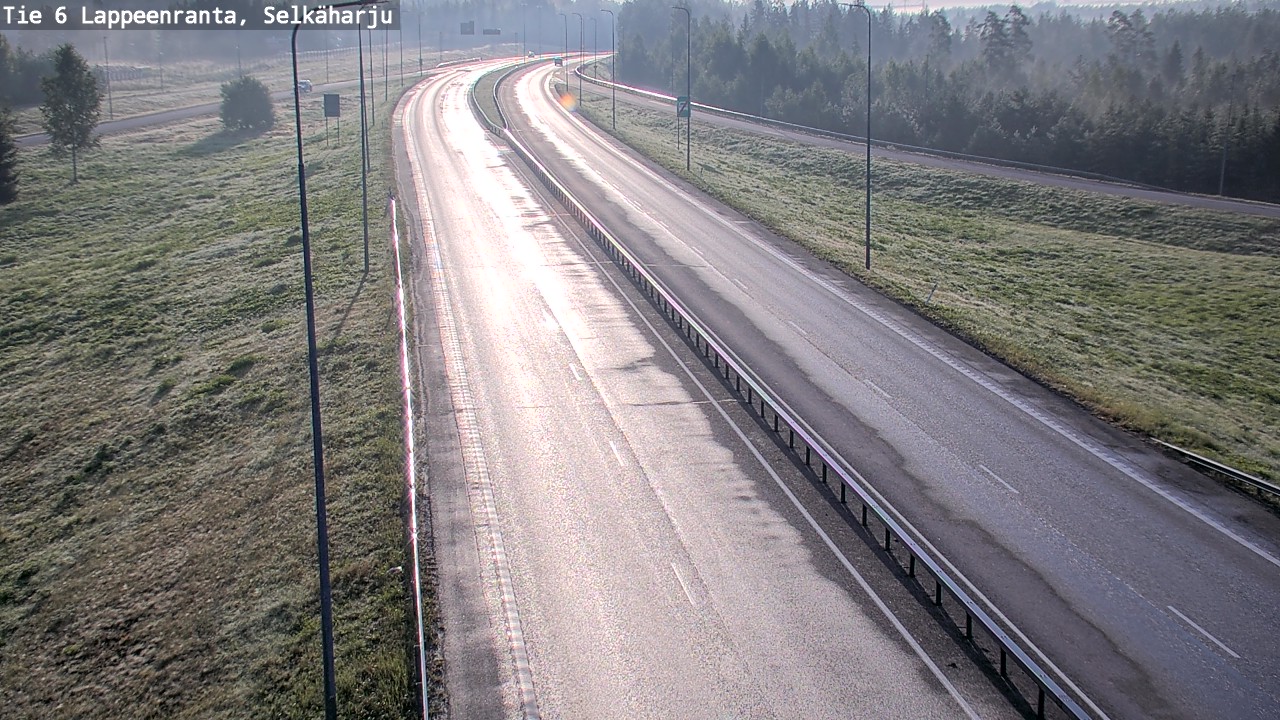 Weather Camera Image Road 6 Lappeenranta, Selkäharju, Lappeenranta, Etelä-Karjala