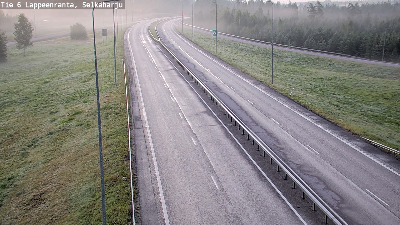 Weather Camera Image Road 6 Lappeenranta, Selkäharju, Lappeenranta, Etelä-Karjala