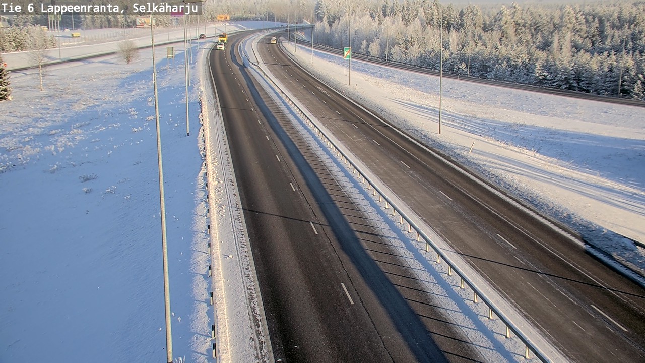 Weather Camera Image Road 6 Lappeenranta, Selkäharju, Lappeenranta, Etelä-Karjala