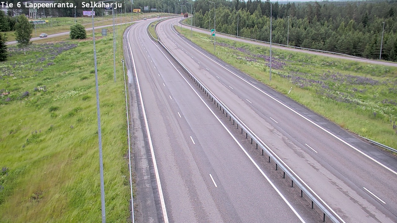 Weather Camera Image Road 6 Lappeenranta, Selkäharju, Lappeenranta, Etelä-Karjala