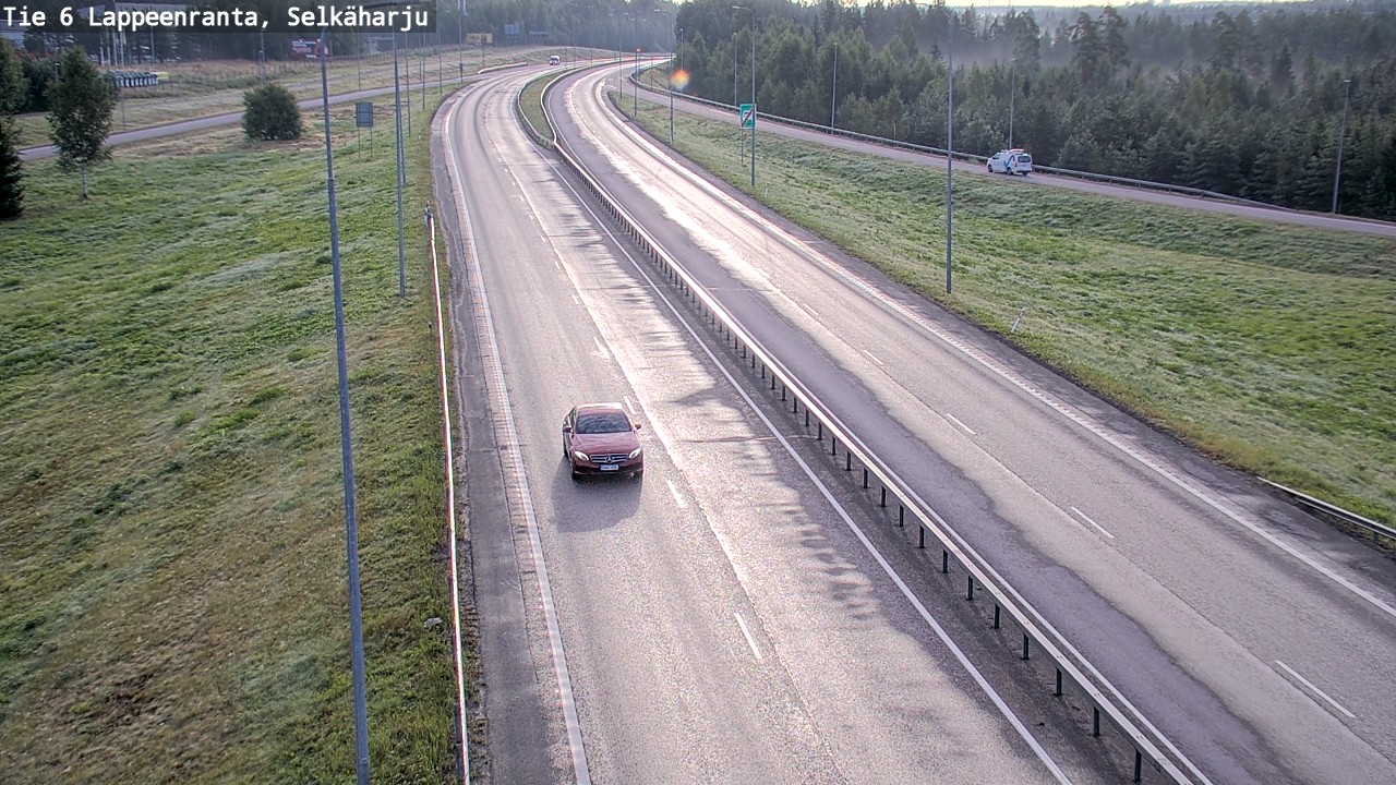 Weather Camera Image Road 6 Lappeenranta, Selkäharju, Lappeenranta, Etelä-Karjala