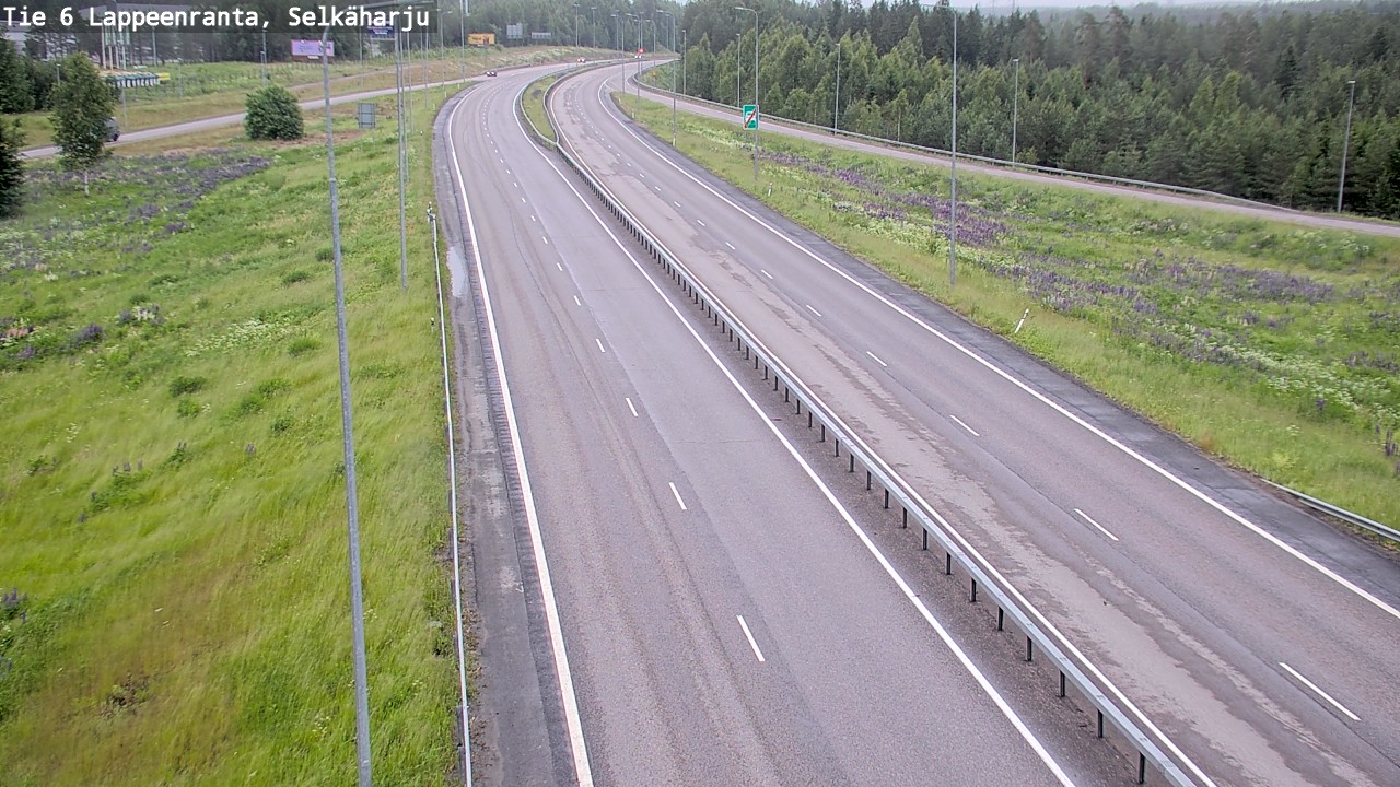 Weather Camera Image Road 6 Lappeenranta, Selkäharju, Lappeenranta, Etelä-Karjala