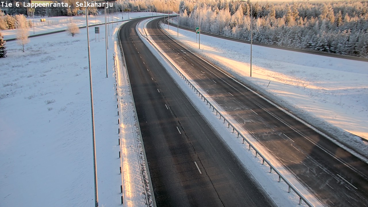 Weather Camera Image Road 6 Lappeenranta, Selkäharju, Lappeenranta, Etelä-Karjala