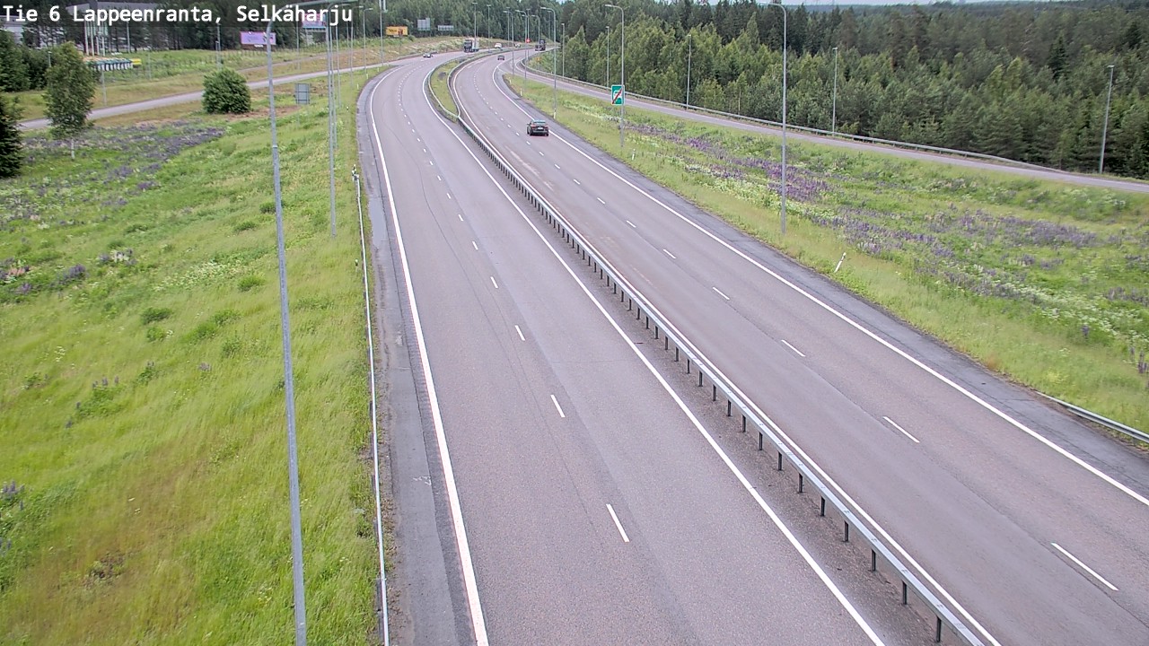 Weather Camera Image Road 6 Lappeenranta, Selkäharju, Lappeenranta, Etelä-Karjala