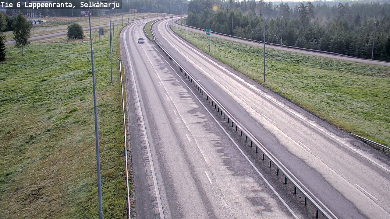 Weather Camera Image Road 6 Lappeenranta, Selkäharju, Lappeenranta, Etelä-Karjala