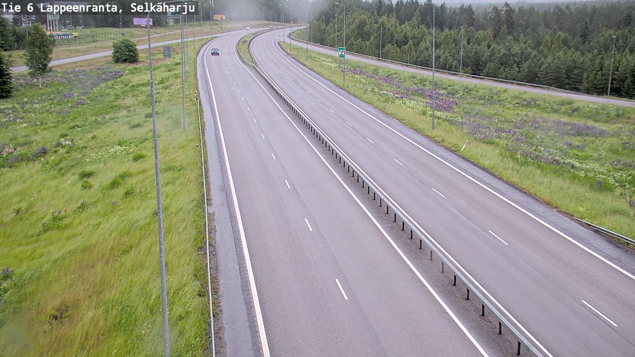 Weather Camera Image Road 6 Lappeenranta, Selkäharju, Lappeenranta, Etelä-Karjala