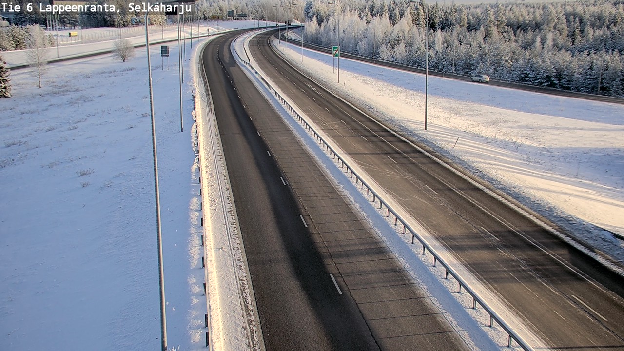 Weather Camera Image Road 6 Lappeenranta, Selkäharju, Lappeenranta, Etelä-Karjala