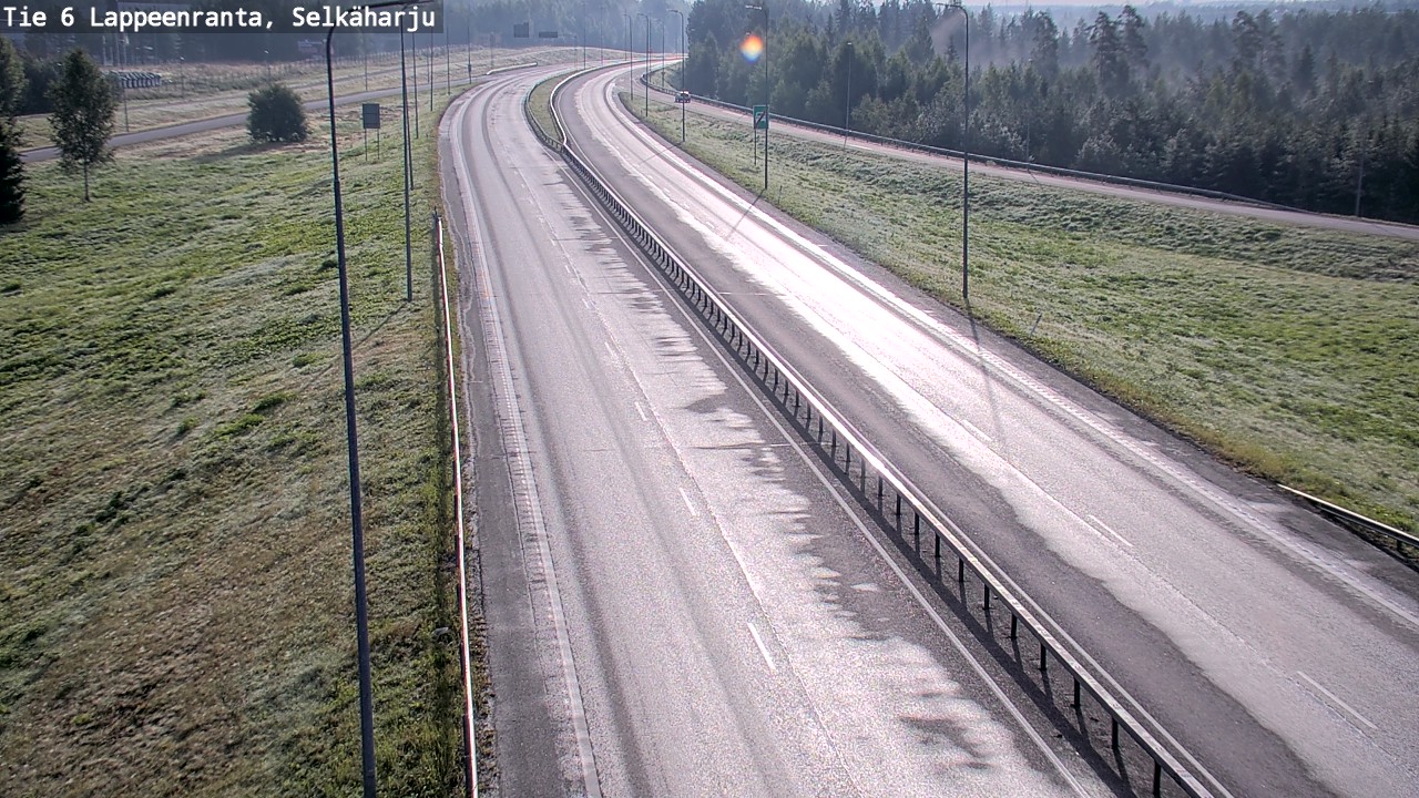 Weather Camera Image Road 6 Lappeenranta, Selkäharju, Lappeenranta, Etelä-Karjala