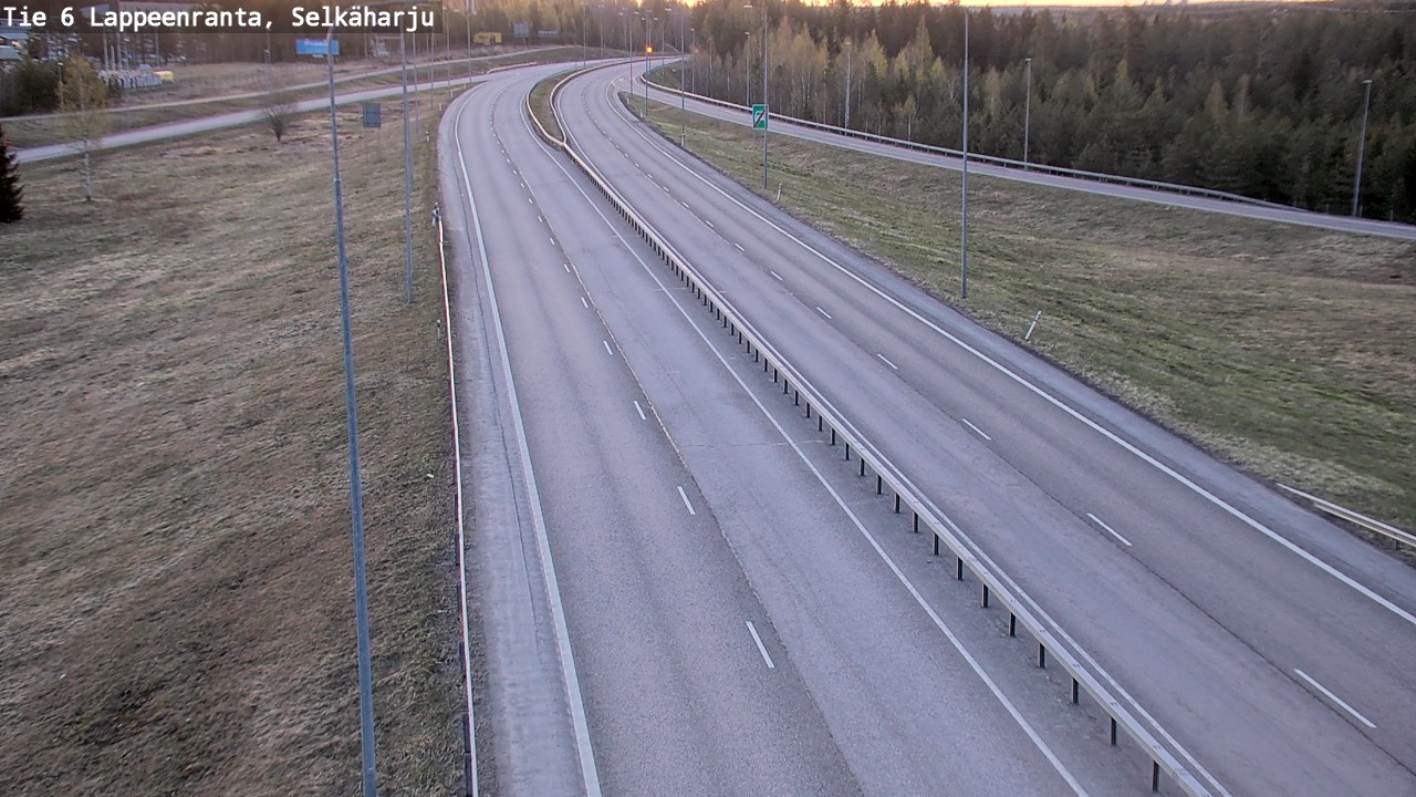 Weather Camera Image Road 6 Lappeenranta, Selkäharju, Lappeenranta, Etelä-Karjala