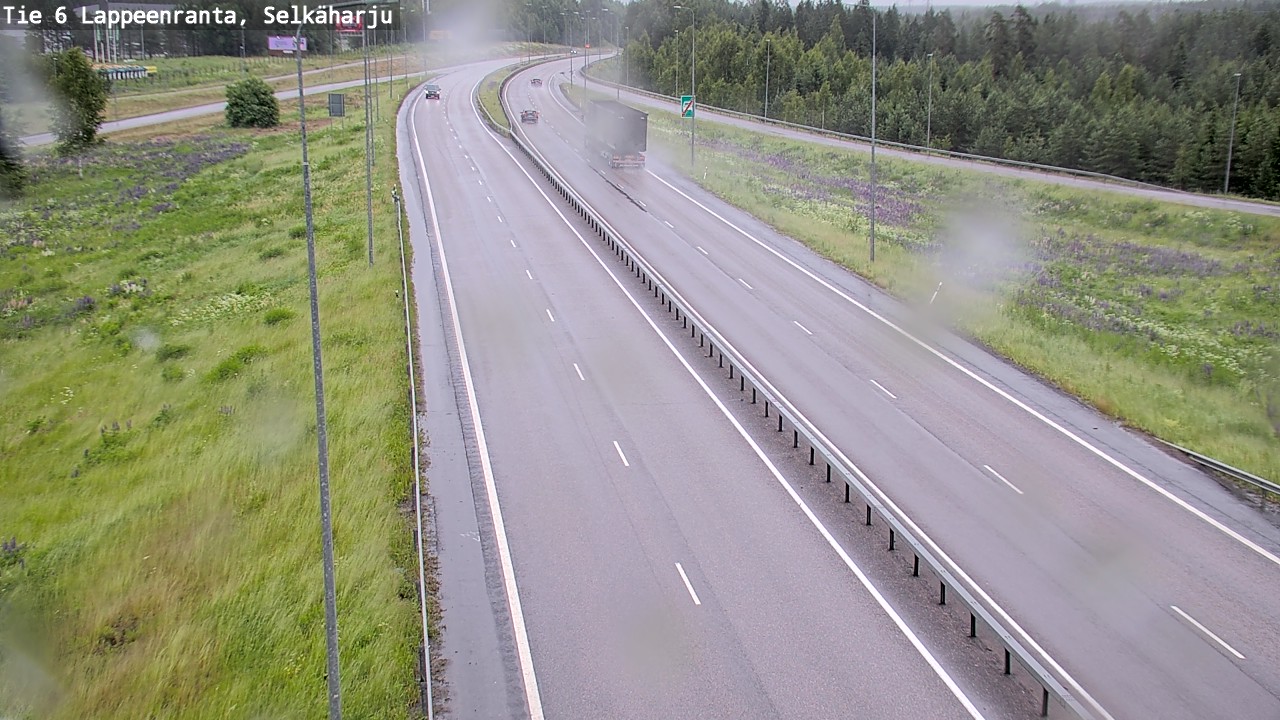 Weather Camera Image Road 6 Lappeenranta, Selkäharju, Lappeenranta, Etelä-Karjala