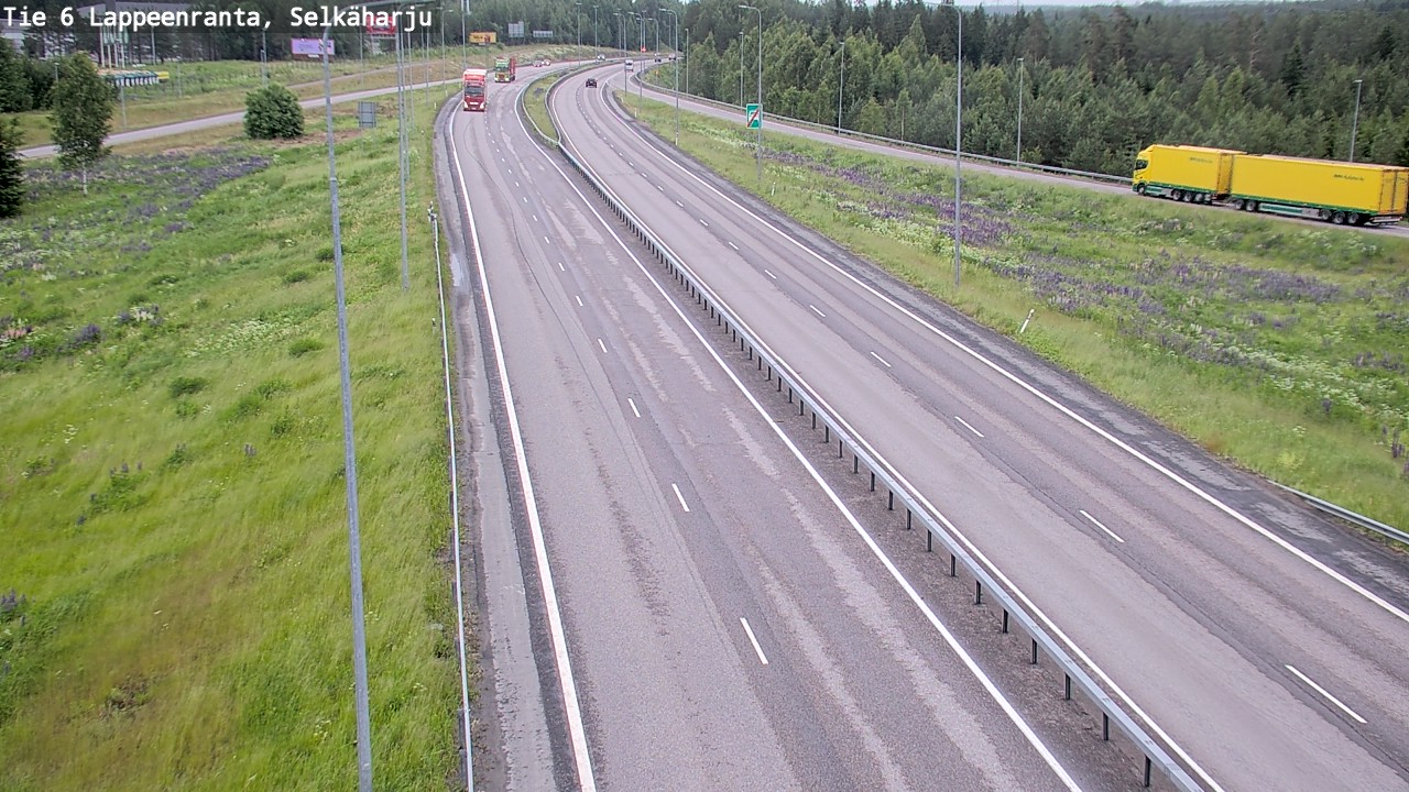 Weather Camera Image Road 6 Lappeenranta, Selkäharju, Lappeenranta, Etelä-Karjala