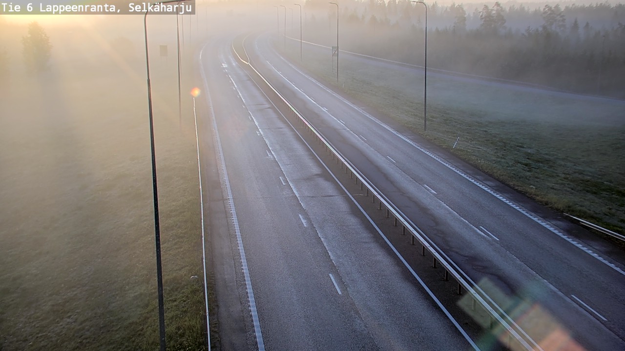Weather Camera Image Road 6 Lappeenranta, Selkäharju, Lappeenranta, Etelä-Karjala