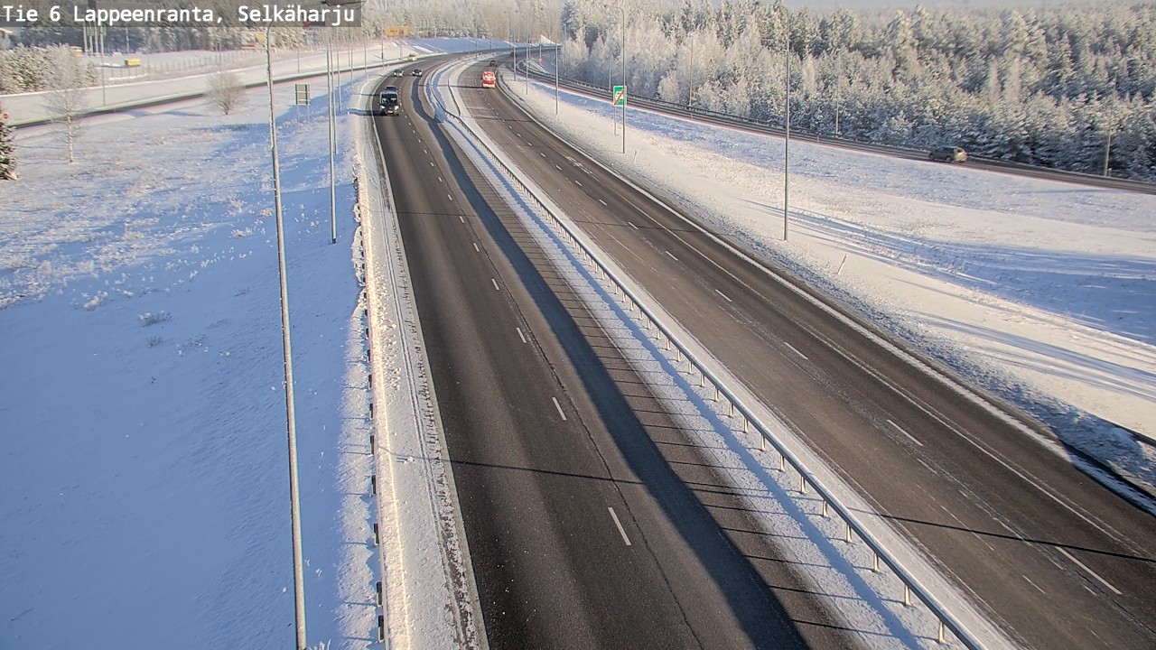 Weather Camera Image Road 6 Lappeenranta, Selkäharju, Lappeenranta, Etelä-Karjala