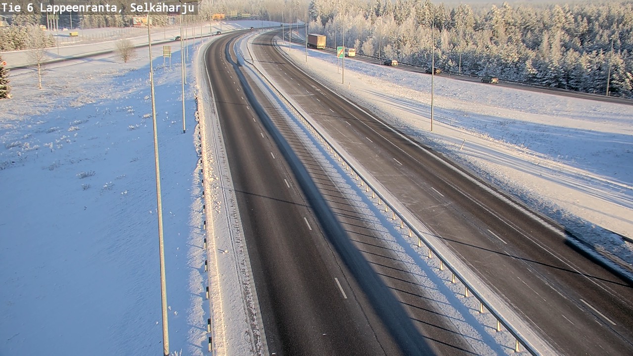 Weather Camera Image Road 6 Lappeenranta, Selkäharju, Lappeenranta, Etelä-Karjala