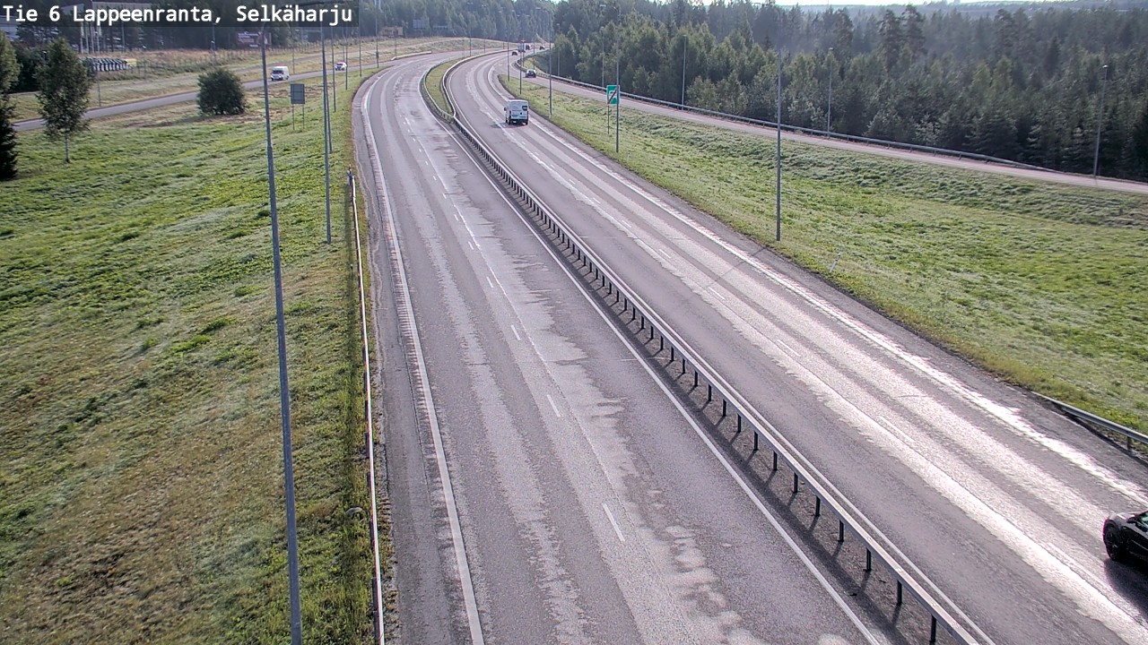 Weather Camera Image Road 6 Lappeenranta, Selkäharju, Lappeenranta, Etelä-Karjala