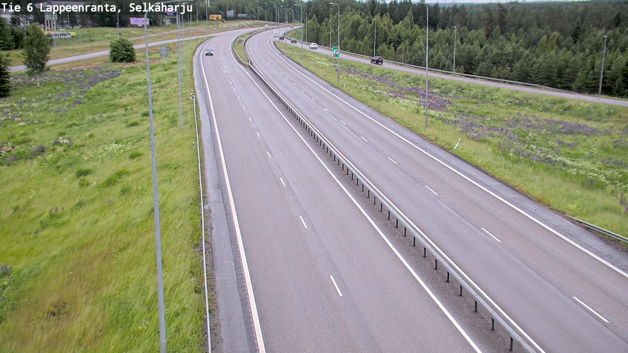 Weather Camera Image Road 6 Lappeenranta, Selkäharju, Lappeenranta, Etelä-Karjala