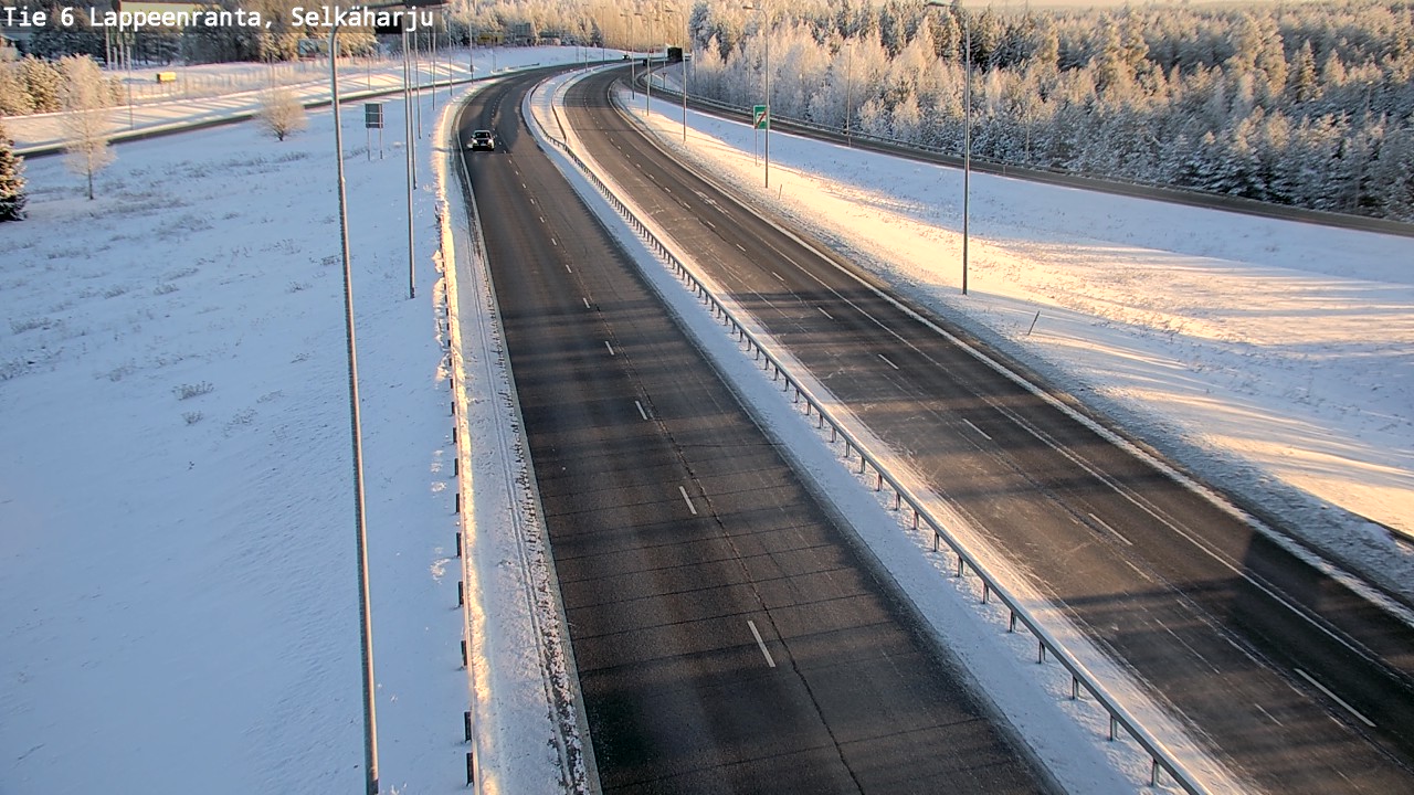 Weather Camera Image Road 6 Lappeenranta, Selkäharju, Lappeenranta, Etelä-Karjala