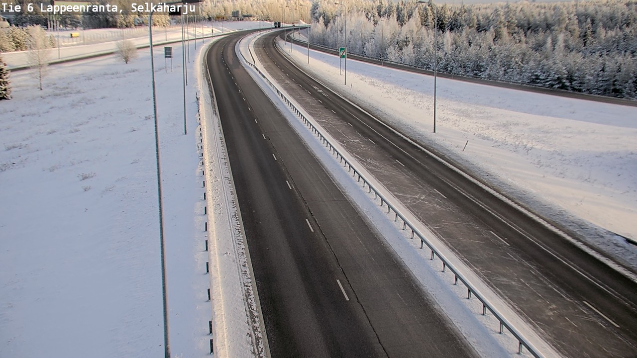 Weather Camera Image Road 6 Lappeenranta, Selkäharju, Lappeenranta, Etelä-Karjala