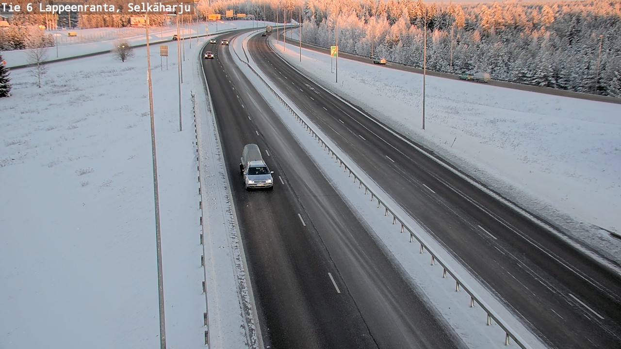 Weather Camera Image Road 6 Lappeenranta, Selkäharju, Lappeenranta, Etelä-Karjala
