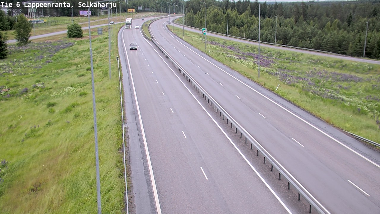 Weather Camera Image Road 6 Lappeenranta, Selkäharju, Lappeenranta, Etelä-Karjala