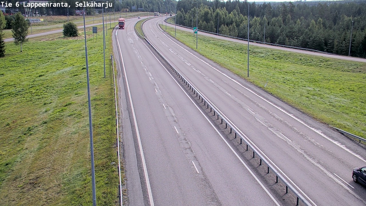 Weather Camera Image Road 6 Lappeenranta, Selkäharju, Lappeenranta, Etelä-Karjala