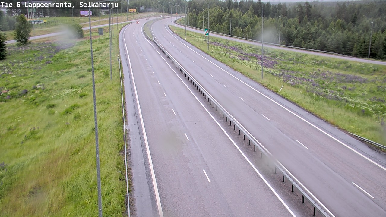 Weather Camera Image Road 6 Lappeenranta, Selkäharju, Lappeenranta, Etelä-Karjala